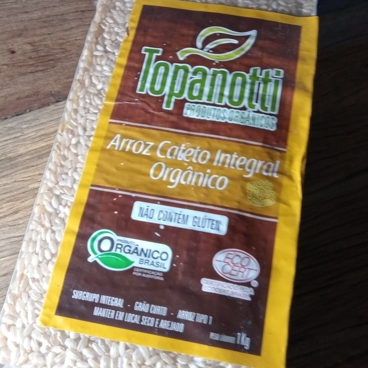 review photo of Topanotti Arroz Cateto Integral Orgânico shared by @edisonbiologo on 25 Jun 2022 - review