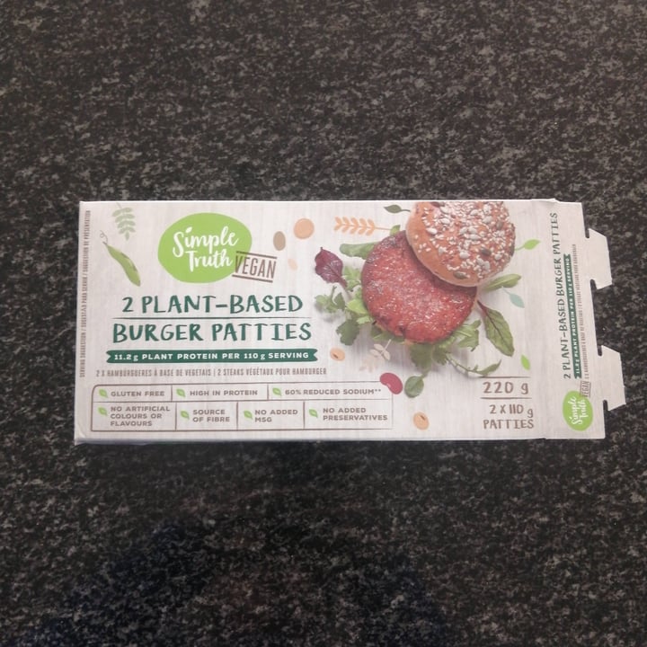 photo of Simple Truth 2 Plant-based Burger patties shared by @thekeenbean on  08 Nov 2022 - review