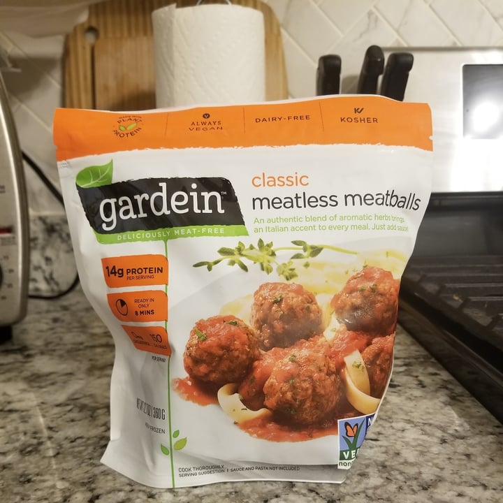 photo of Gardein Classic Meatless Meatballs shared by @suzburton on  09 May 2020 - review