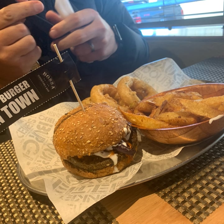 photo of Bossa Nova Good Times Bar & Restaurant Mushroom And Lentil Burger shared by @peppadew on  08 May 2022 - review
