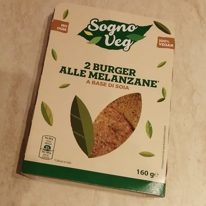 photo of Sogno veg 2 Burger Alle Melanzane A Base Di Soia shared by @barbarascarno on  13 Nov 2021 - review