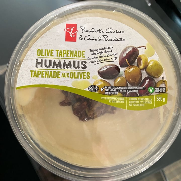 review photo of President's Choice Hummus tapenade aux olives shared by @slimkim24 on 15 May 2022 - review
