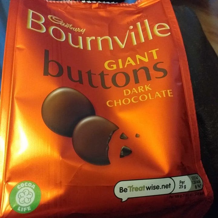 review photo of Cadbury Bournville Giant Buttons shared by @glitterball84 on 08 Jun 2021 - review