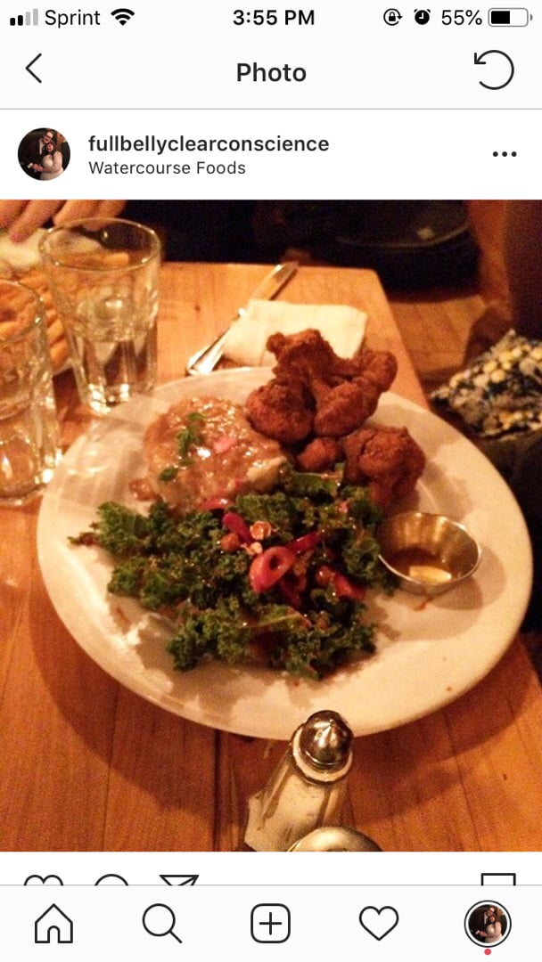 review photo of Watercourse Foods Southern Plate shared by @epvegan on 14 Feb 2019 - review