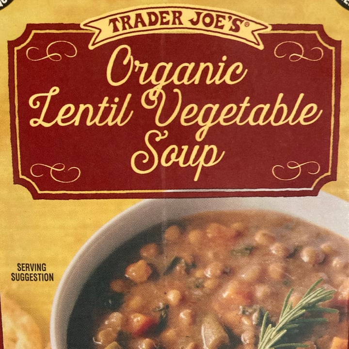 photo of Trader Joe's Organic Lentil Vegetable Soup shared by @compassionatekisses on  05 Jun 2021 - review