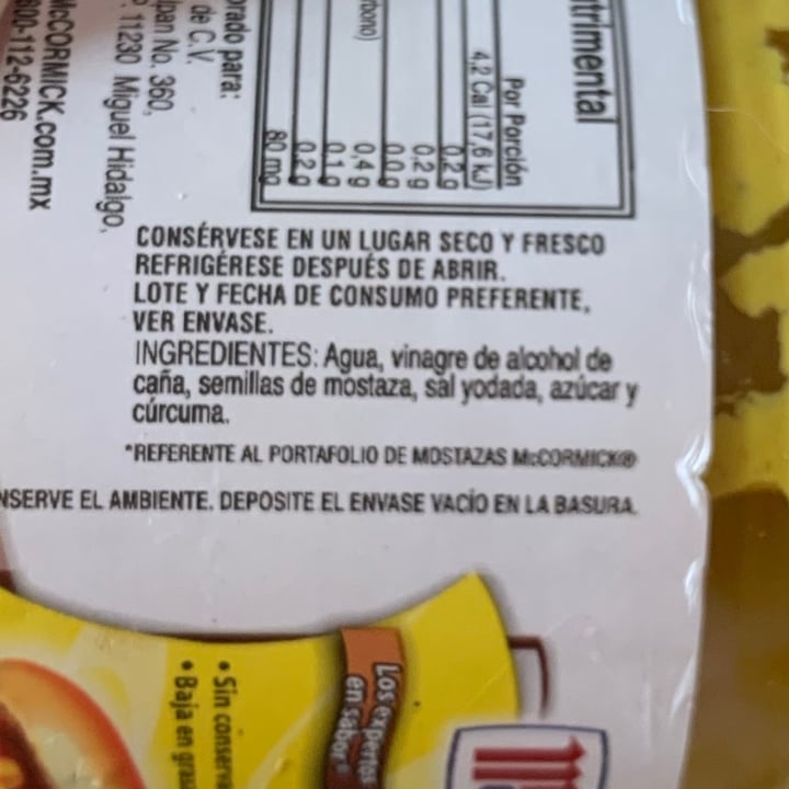 review photo of McCormick Mostaza shared by @escorpion4 on 20 Jul 2021 - review