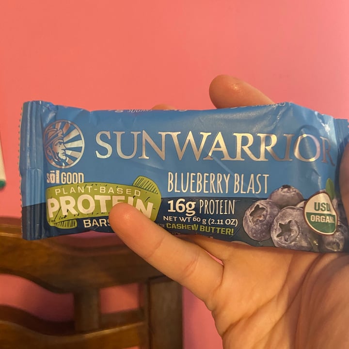 photo of Sunwarrior (Food) Protein Bar Blueberry Blast shared by @miaomiao9991 on  18 Oct 2020 - review