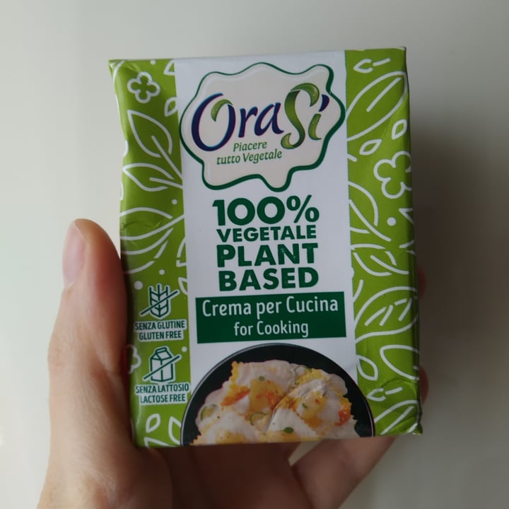 photo of OraSí 100% plant based Crema per cucinare shared by @manuveg on  14 Apr 2022 - review