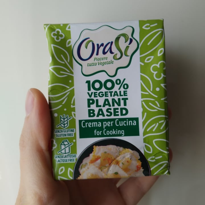 review photo of OraSí 100% plant based Crema per cucinare shared by @manuveg on 14 Apr 2022 - review