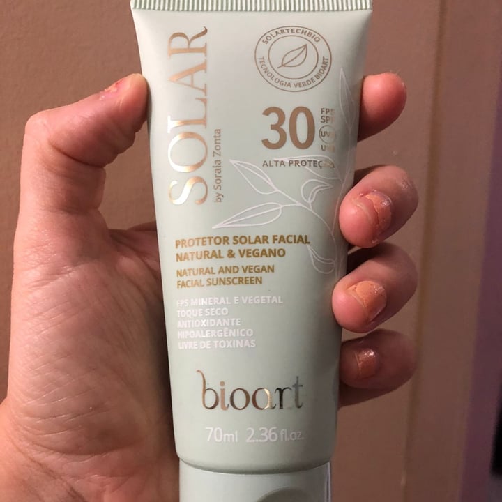 photo of Bioart Protetor Solar Facial FPS 30 shared by @manurodriguez on  25 Sep 2022 - review