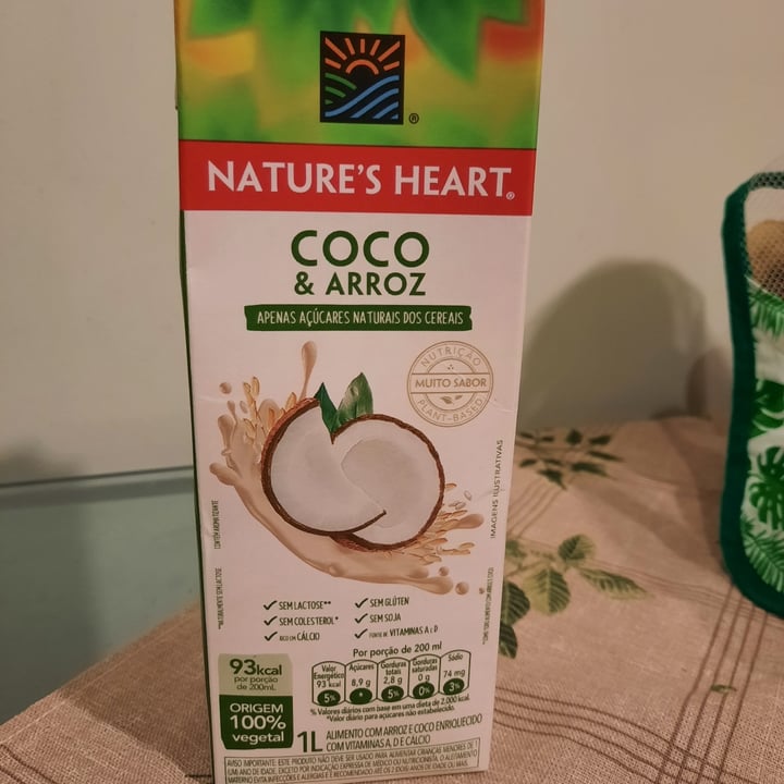 photo of Nature's Heart Bebida coco e arroz shared by @lucianafaga on  05 Jun 2022 - review