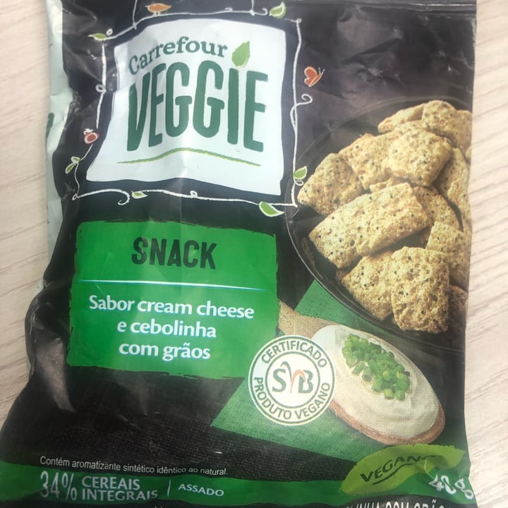 photo of Carrefour Veggie snack sabor oliva E Ervas De Provence E Grãos shared by @grazianesilva on  17 Sep 2022 - review