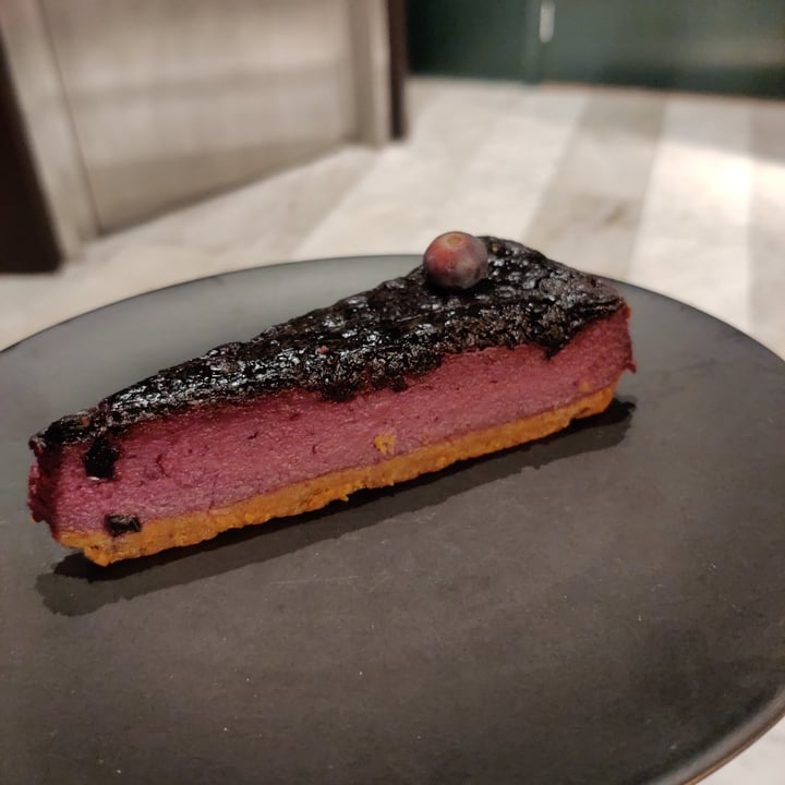 photo of Kafé Plattan Blueberry cheesecake shared by @enkelvegan on  05 Apr 2022 - review