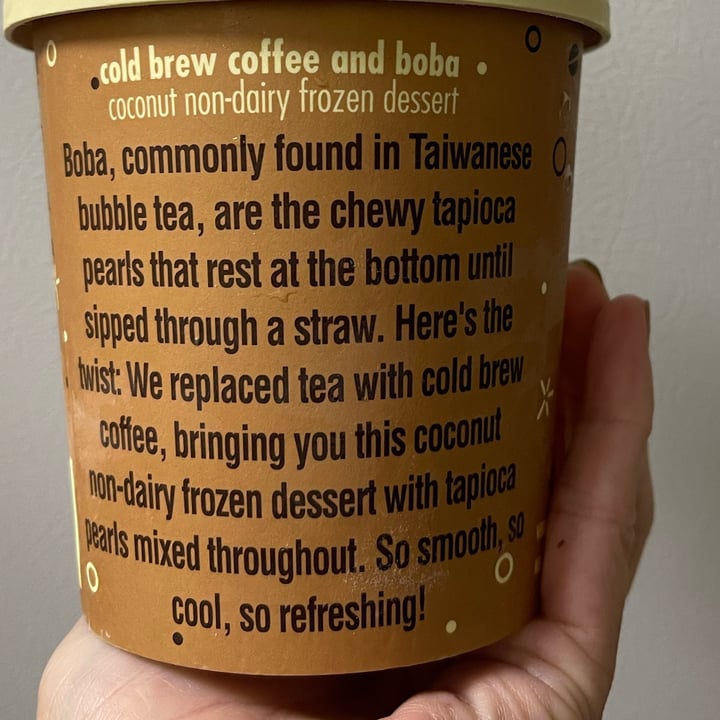photo of Trader Joe's Cold Brew Coffee and Boba Non-Dairy Frozen Dessert shared by @triciaa on  14 Jul 2022 - review