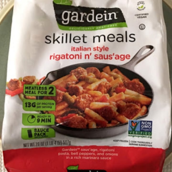 photo of Gardein Skillet Meals Italian Style Rigatoni n' Saus'age shared by @cnance190620 on  21 May 2020 - review