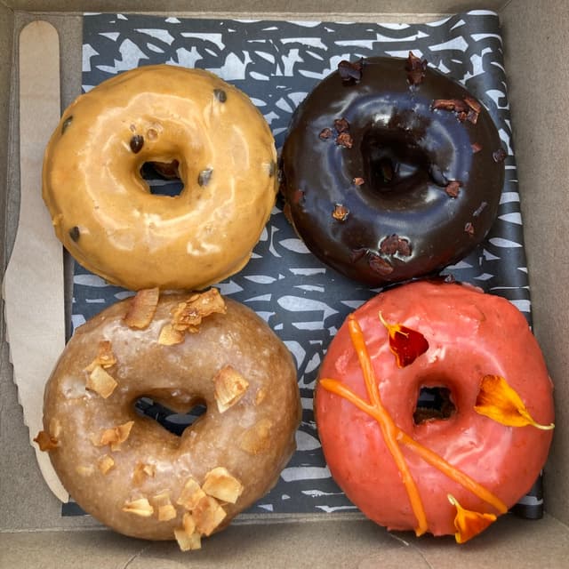 Foto do prato “Tasting Box Of 4 Donuts”