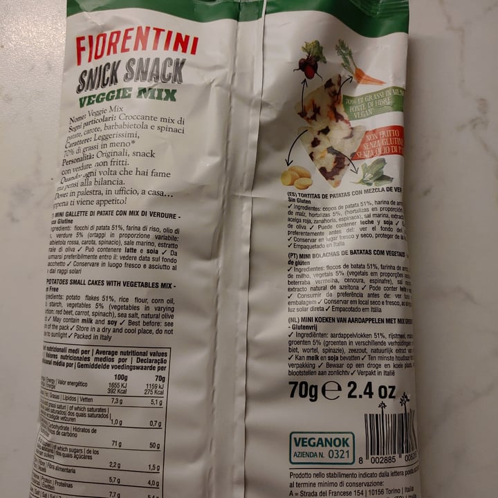 photo of Fiorentini Snick Snack Veggie Mix shared by @eriros72 on  28 Nov 2020 - review