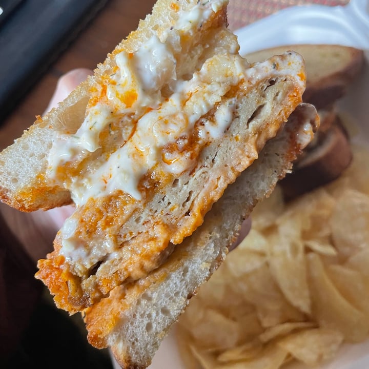 photo of Three Girls Vegan Creamery Buffalo chicken grilled cheese shared by @veggiegirlglee on  13 Dec 2021 - review