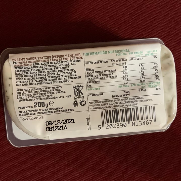 review photo of Violife Creamy Tzatziki Flavour shared by @belenroca on 05 Mar 2021 - review