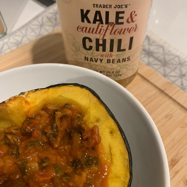 photo of Trader Joe's Kale and cauliflower chili with navy beans shared by @hereforareason on  04 Oct 2021 - review
