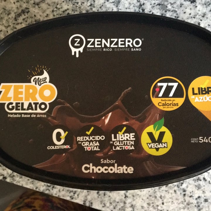 photo of Zenzero Helado de  chocolate libre de azúcar shared by @fransolis on  30 Dec 2021 - review