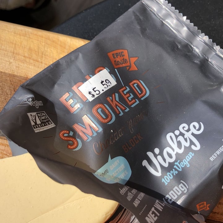 review photo of Violife Epic Block Smoke-Flavoured Cheddar Style shared by @cumberlandplateaupam on 21 Oct 2022 - review