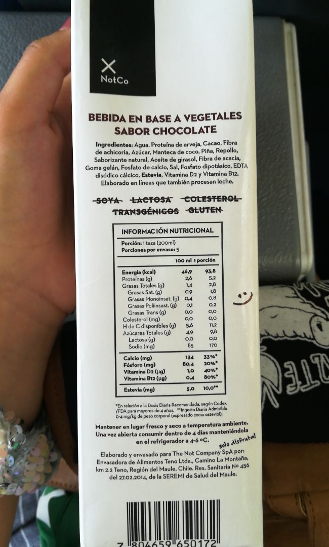 review photo of NotCo Not Milk Chocolate shared by @camileinchonwei on 20 Jan 2020 - review