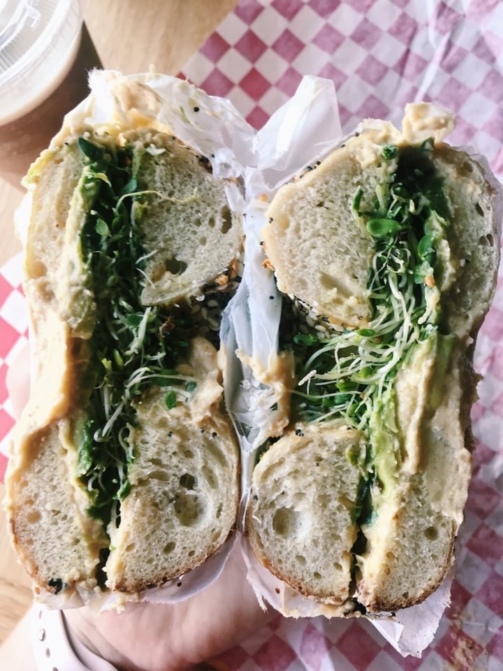 review photo of Bullfrog Bagels on H Street The Veggie shared by @beccamarks on 08 Jan 2020 - review