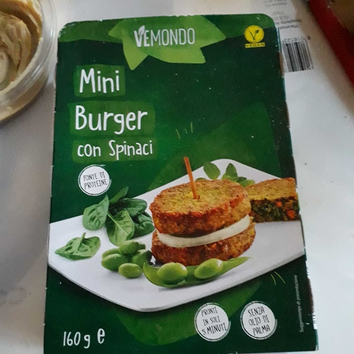 photo of Vemondo Mini burger con spinaci shared by @superina on  13 Jul 2022 - review