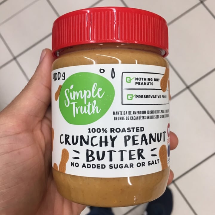 photo of Simple Truth Crunchy peanut butter No Added Sugar or Salt shared by @mattmsantos on  13 Aug 2019 - review