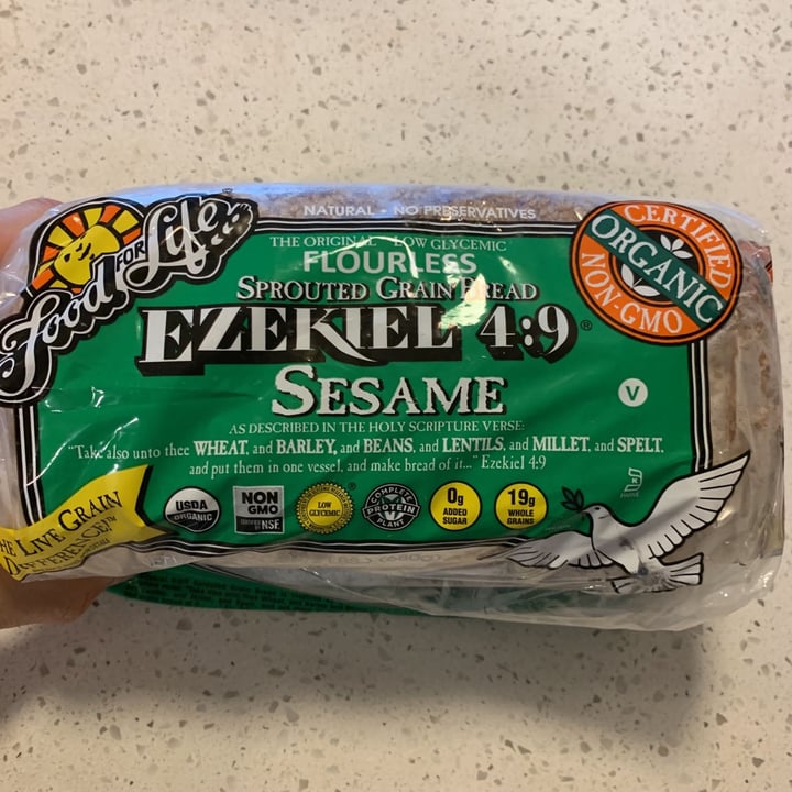 photo of Ezekiel Sprouted Grain Bread shared by @hodzicfam on  20 Mar 2021 - review