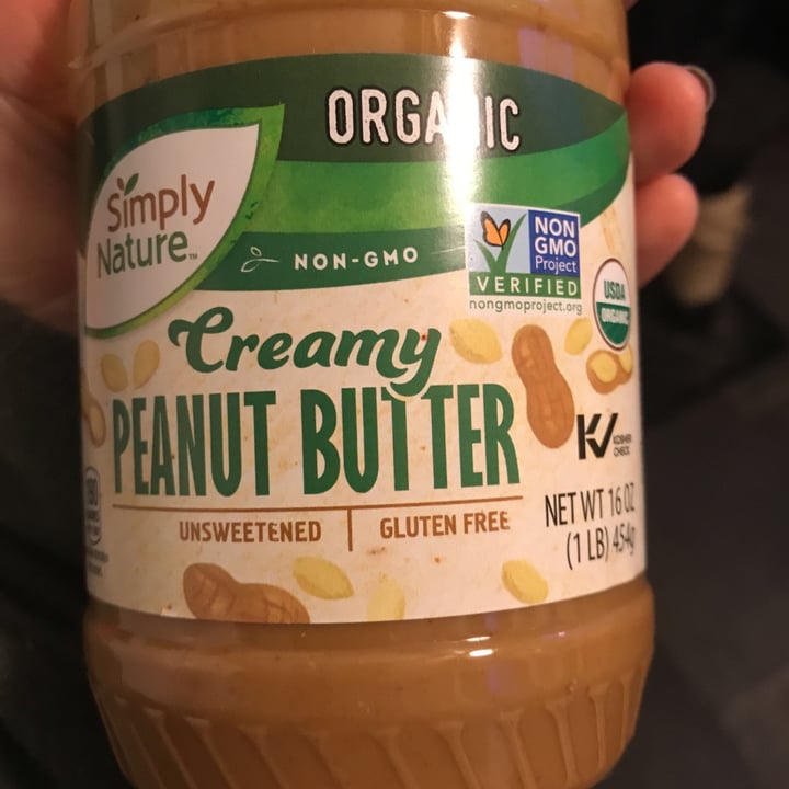 photo of Simply Nature Peanut Butter shared by @domfigielek on  31 Dec 2020 - review