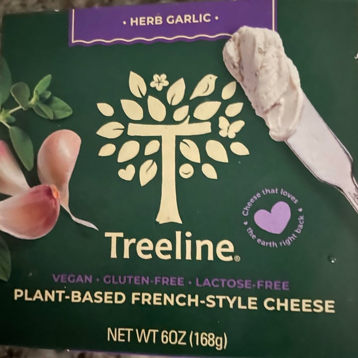 photo of Treeline Cheese Herb Garlic French Style Cheese shared by @veganeater on  01 Feb 2021 - review