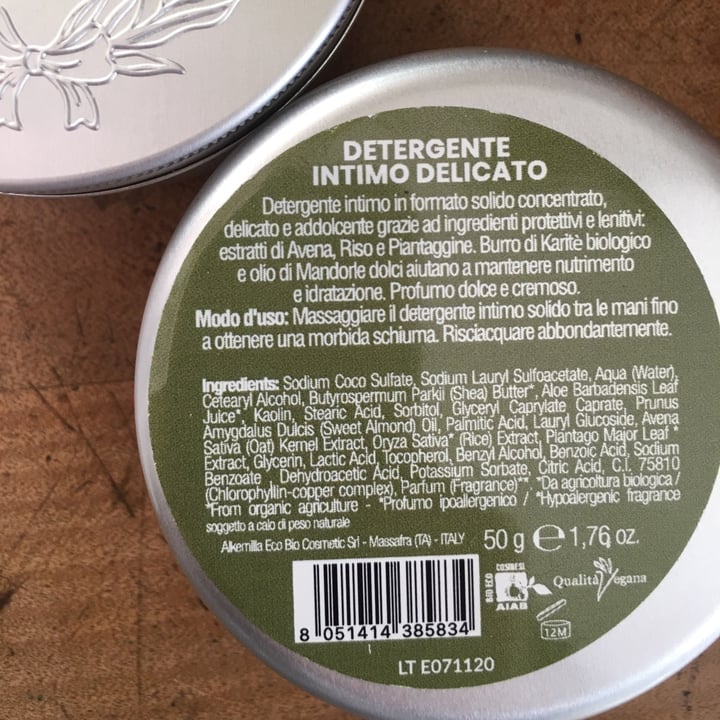 review photo of Alkemilla Detergente Intimo Delicato Solido shared by @silvialola on 23 May 2021 - review