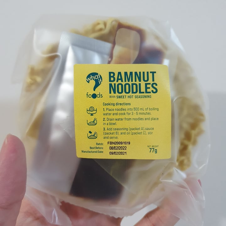 photo of WhatIF Foods BamNut Healthy High Protein Noodles - Sweet Hot Seasoning shared by @shengasaurus on  31 Mar 2021 - review