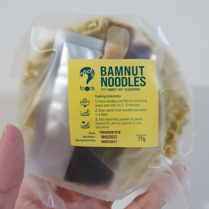 review photo of WhatIF Foods BamNut Healthy High Protein Noodles - Sweet Hot Seasoning shared by @shengasaurus on 31 Mar 2021 - review