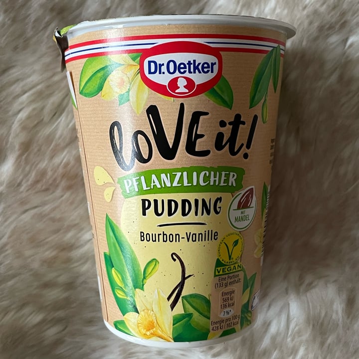 photo of Dr. Oetker Love it! Pflanzlicher Pudding Bourbon-Vanille shared by @minmarmag on  15 Feb 2022 - review