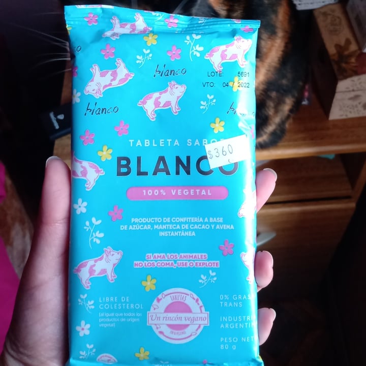 photo of Un Rincón Vegano Tableta Sabor Blanco Clasico shared by @hilen on  24 Jul 2021 - review