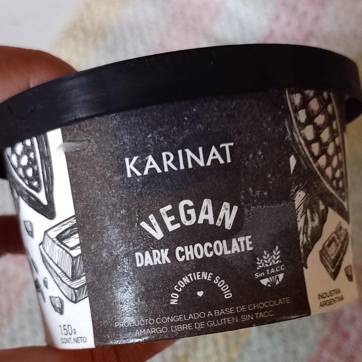 photo of Karinat Helado dark chocolate shared by @floravila on  06 Dec 2021 - review