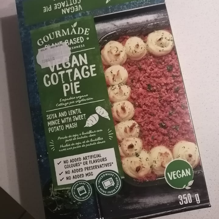 photo of Gourmade Plant Based Vegan Cottage Pie shared by @michelleg on  25 Aug 2021 - review