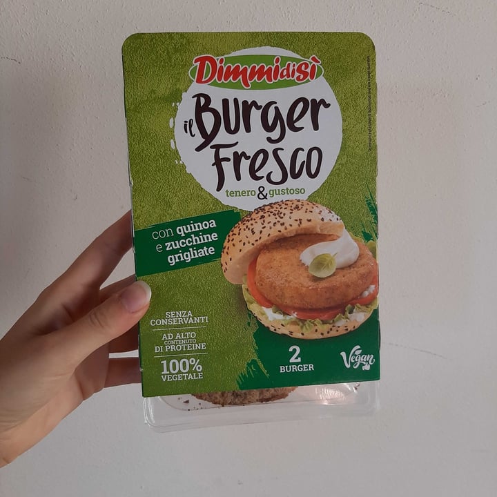 review photo of Dimmidisi Burger con quinoa e zucchine grigliate shared by @irenebertiveg96 on 19 Oct 2022 - review