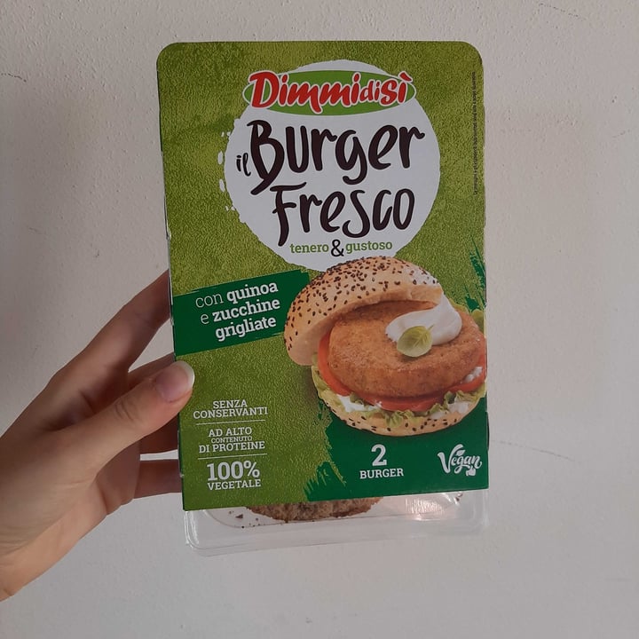 photo of Dimmidisi Burger con quinoa e zucchine grigliate shared by @irenebertiveg96 on  19 Oct 2022 - review