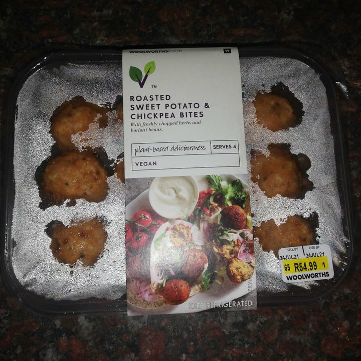 photo of Woolworths Food Roasted Sweet Potato And Chickpea Bites shared by @reviewer on  23 Jul 2021 - review
