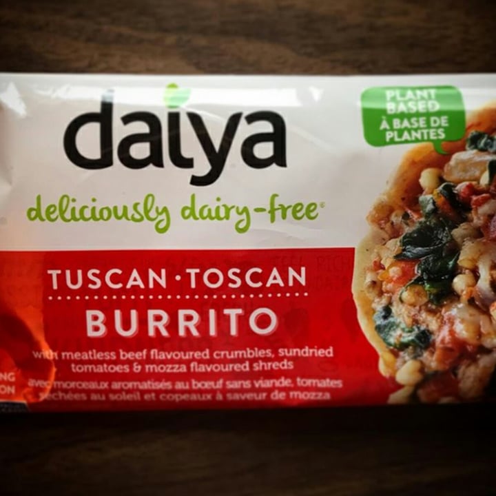 photo of Daiya Tuscan Burrito shared by @emmabrownsyp on  21 Jan 2021 - review