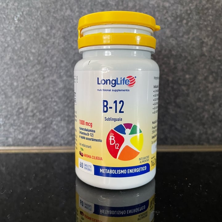 photo of Longlife B-12 1000 mcg shared by @spesaconpugliaveg on  01 Oct 2022 - review