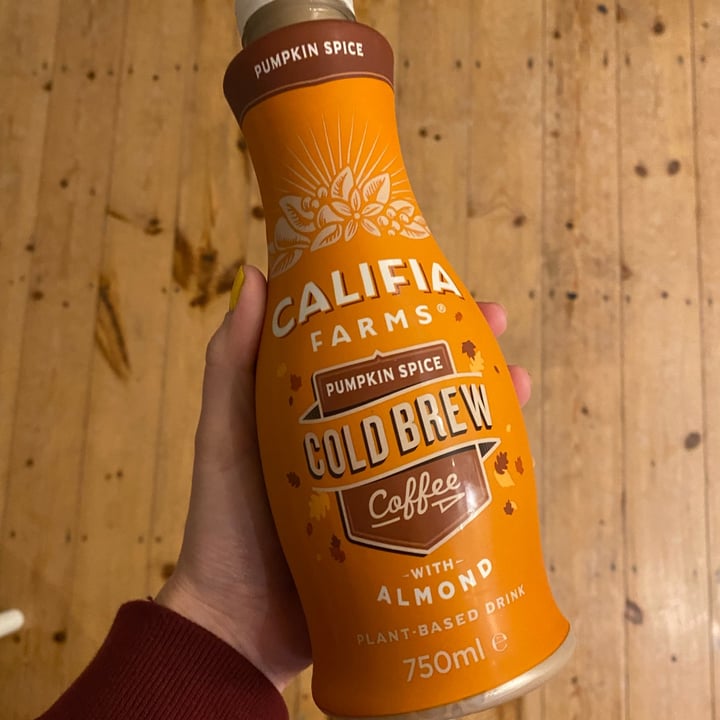 photo of Califia Farms Pumpkin Spice Cold Brew shared by @clarewoods on  13 Nov 2022 - review