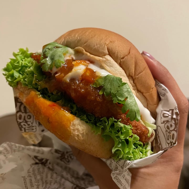 photo of VeganBurg Singapore Chili Krab Burger shared by @swetasahu on  02 Jul 2021 - review