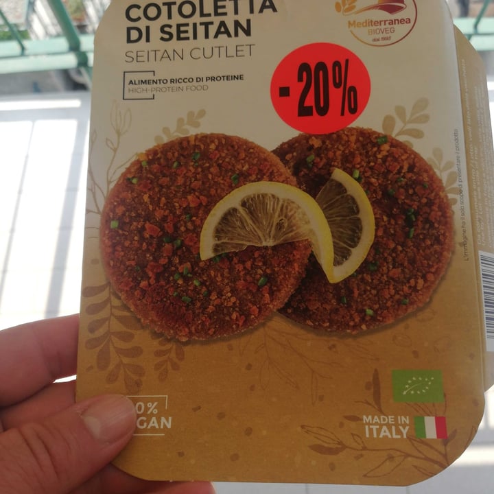 photo of Mediterranea BioVeg Cotoletta di seitan shared by @tonigi on  24 Jul 2022 - review