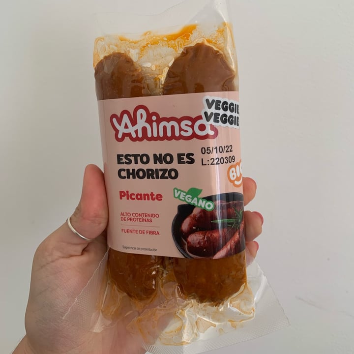 photo of Ahimsa Esto No es chorizo picante shared by @celinaserenity on  21 Apr 2022 - review