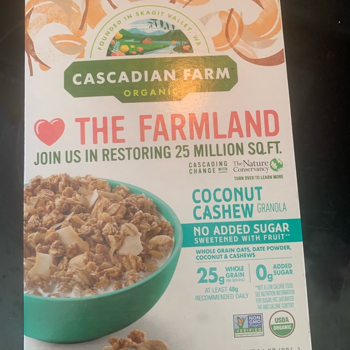 review photo of Cascadian Farm Coconut Cashew Granola shared by @dexter9 on 27 Feb 2022 - review